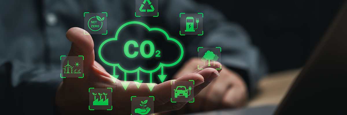 image montrant comment réduire le réchauffement climatique, réduire les émissions de gaz à effet de serre, NetZero, dans le cadre de la décarbonation des entreprises industrielles