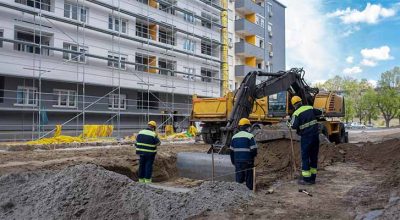 chantier d'une entreprise qui bénéficie de l'aide carburant btp