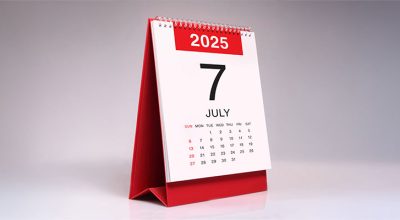 calendrier qui montre quand auront lieu les changements pour entreprise en juillet 2025