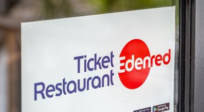 Sticker représentant un ticket restaurant en 2026