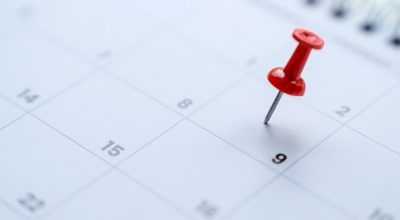 Calendrier indiquant la date de report du solde de la taxe d'apprentissage